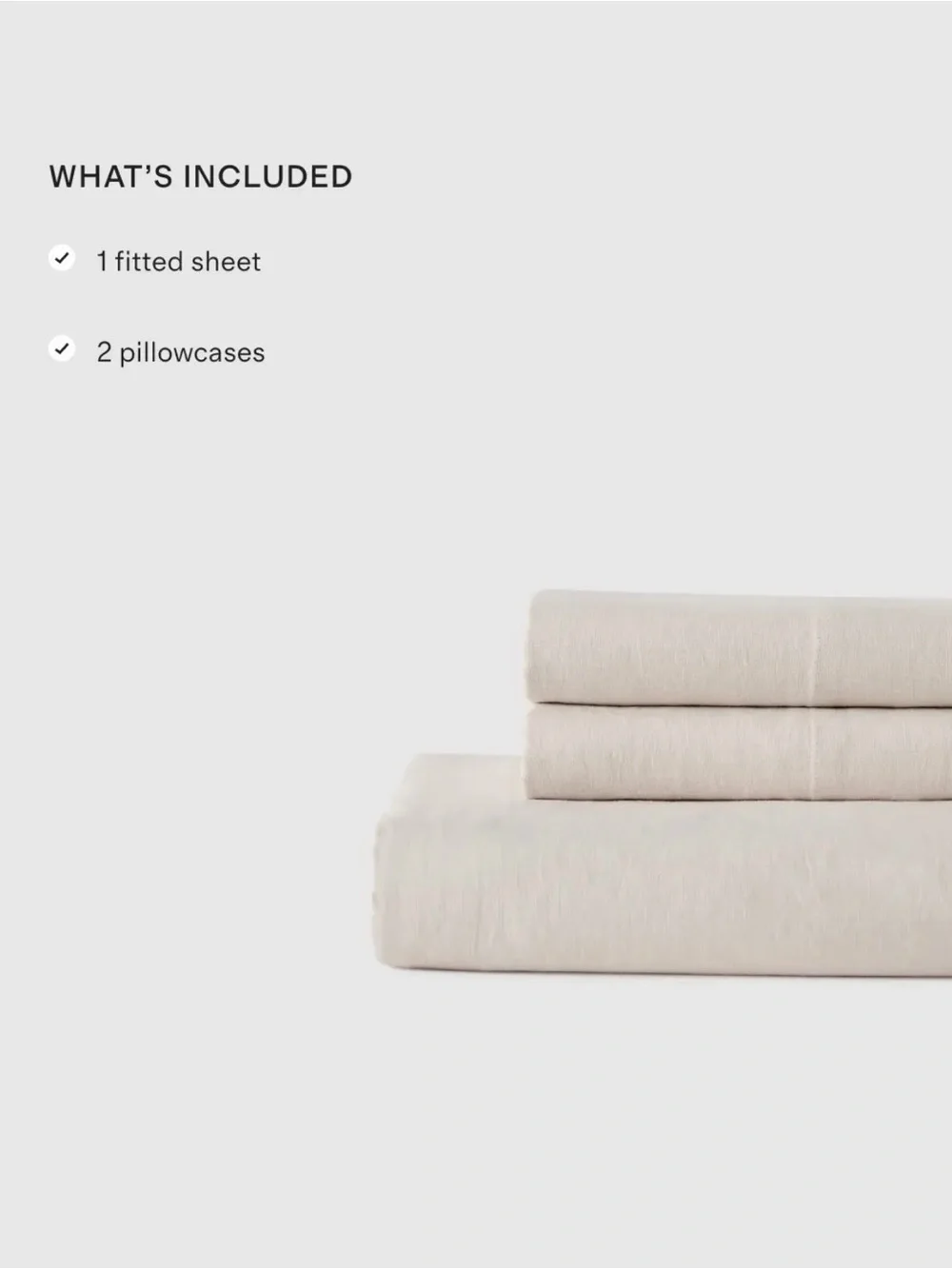 Quince NWOT European Linen Sheet Set in Blue Fog Gingham Queen 860